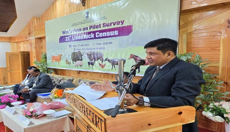 Jagat Hazarika Chairs Workshop on 21st Livestock Census Pilot Survey in Arunachal Pradesh