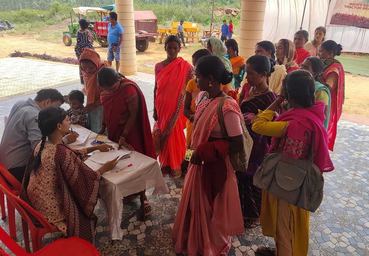 Farmers registering themselves at the event