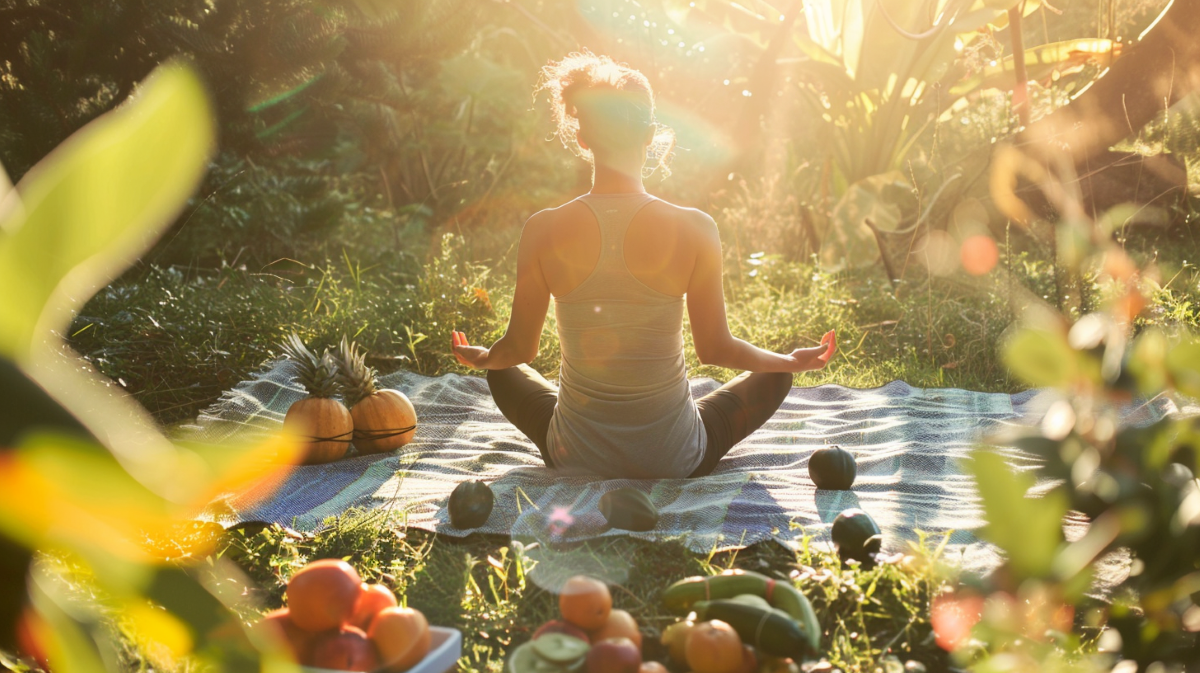 International Day of Yoga: Why Healthy Food Habits are Also Important with Yoga (AI-Generated Image)