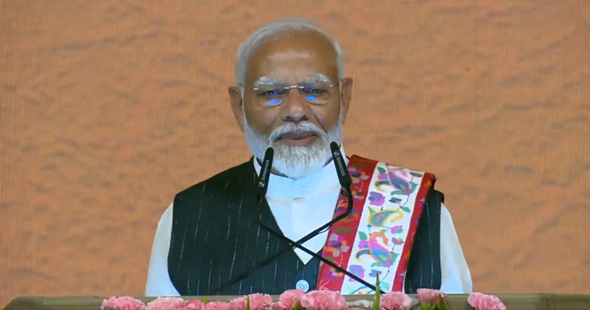 PM Modi Launches Rs 1,800 Crore Agriculture Initiative and Inaugurates Rs 1,500 Crore Development Projects in J&K (Photo Source: @narendramodi/X)