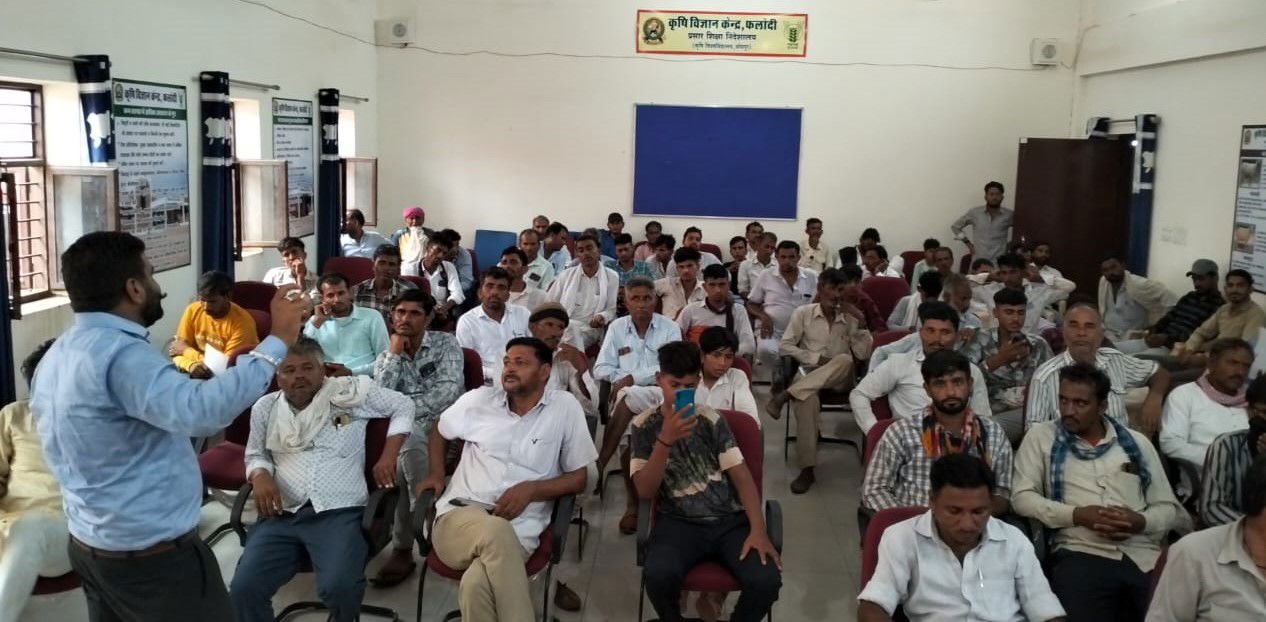 During a Discussion at the Krishi Vigyan Kendra in Phalodi, Jodhpur, Rajasthan