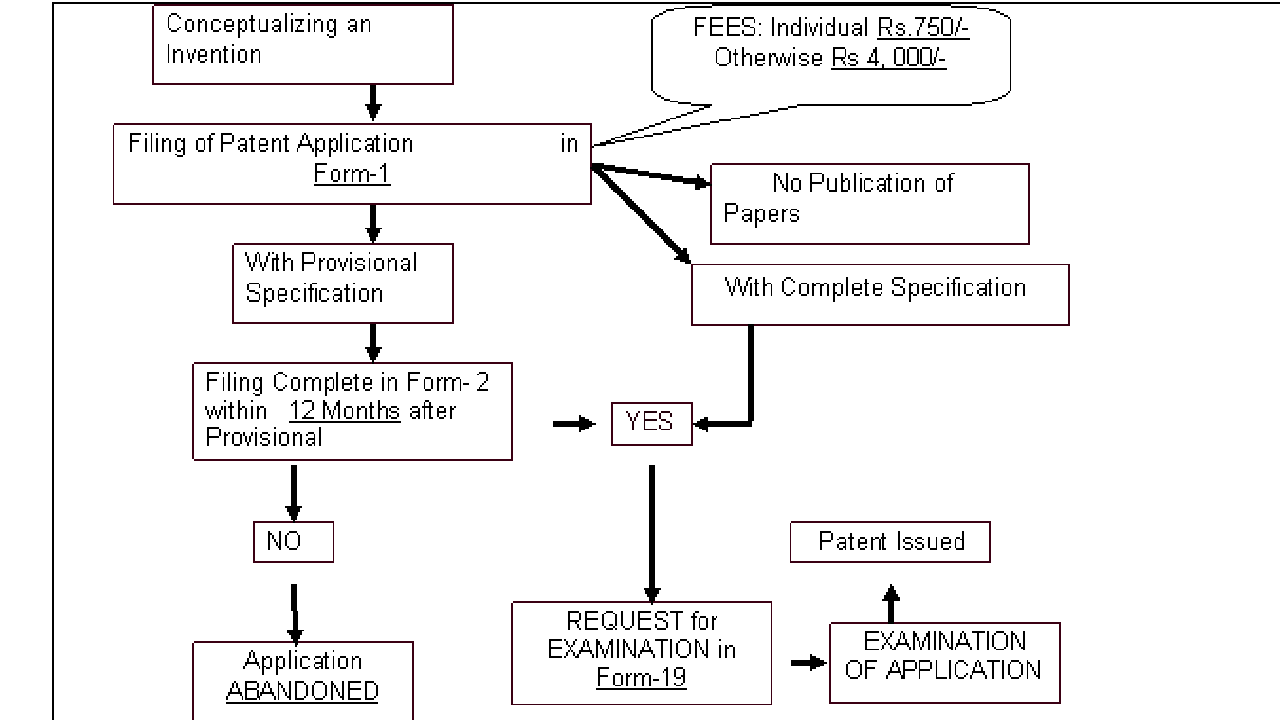 Procedure to Apply for a Patent (Image Source: TNAU)