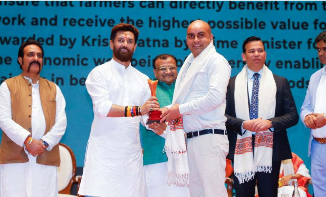 Abhishek Kumar with Chirag Paswan