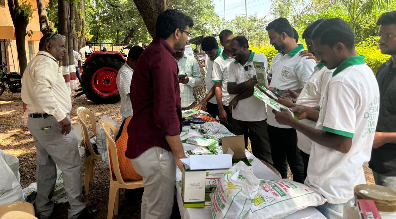 Farmers at MFOI Samridh Kisan Utsav in Karimnagar, Telangana