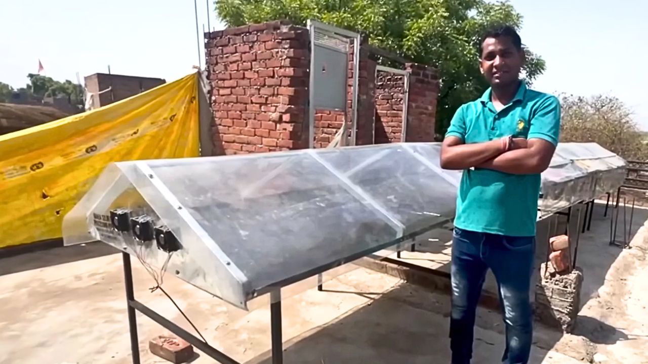 Shivraj Nishad plans to grow his business by increasing the usage of solar dryers in order to manage greater volumes